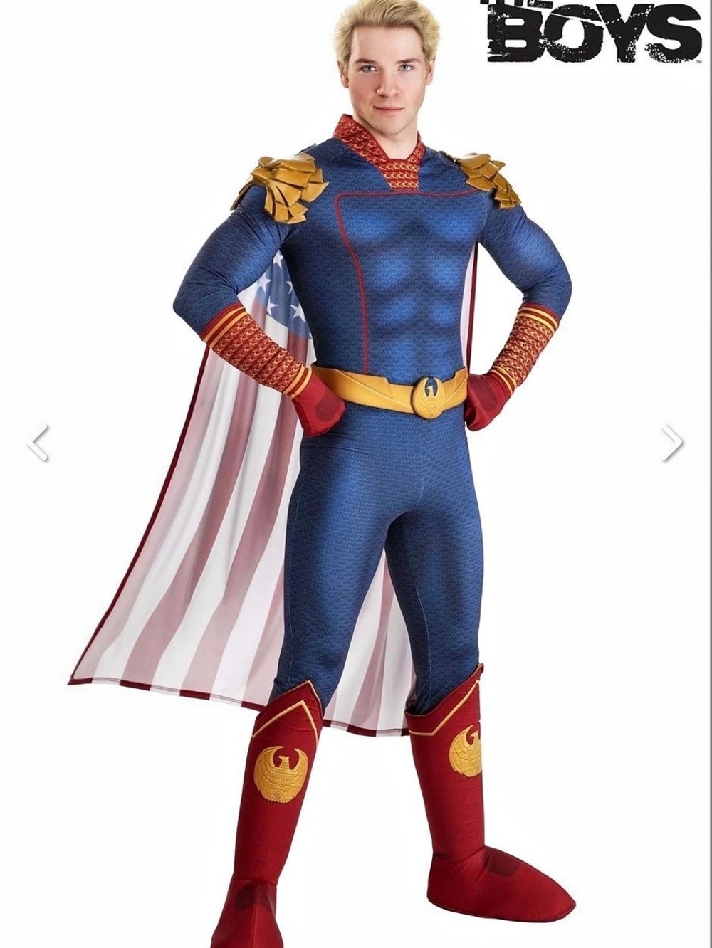 The Boys Homelander Costume Adult Deluxe Size L Like New Fun Costumes Worn Once